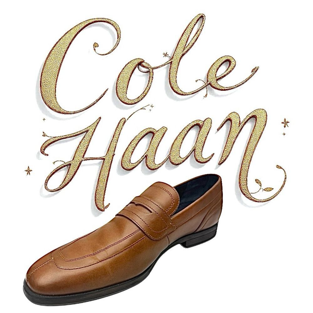 Cole Haan Signature Grand OS Oxford Brown Leather Dress Shoes Men’s 10M